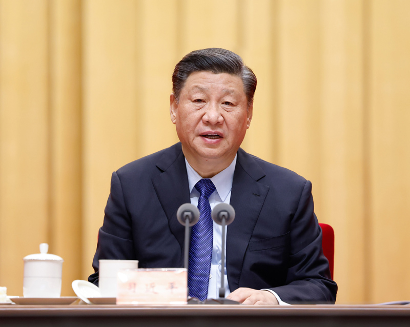 2月20日，黨史學(xué)習(xí)教育動員大會在北京召開。中共中央總書記、國家主席、中央軍委主席習(xí)近平出席會議并發(fā)表重要講話。新華社記者 黃敬文 攝