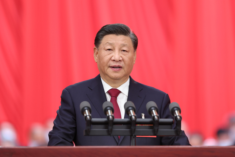 　　2022年10月16日，中國共產(chǎn)黨第二十次全國代表大會在北京人民大會堂開幕。習近平代表第十九屆中央委員會向大會作報告。